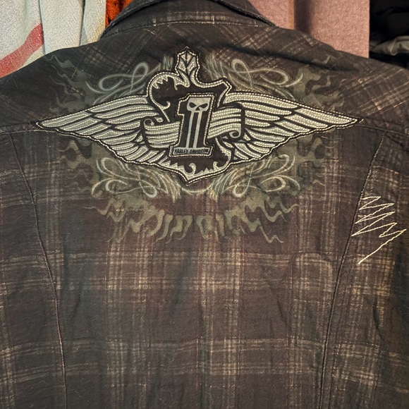 Harley-Davidson Black Button Down Shirt - Picture 3 of 3